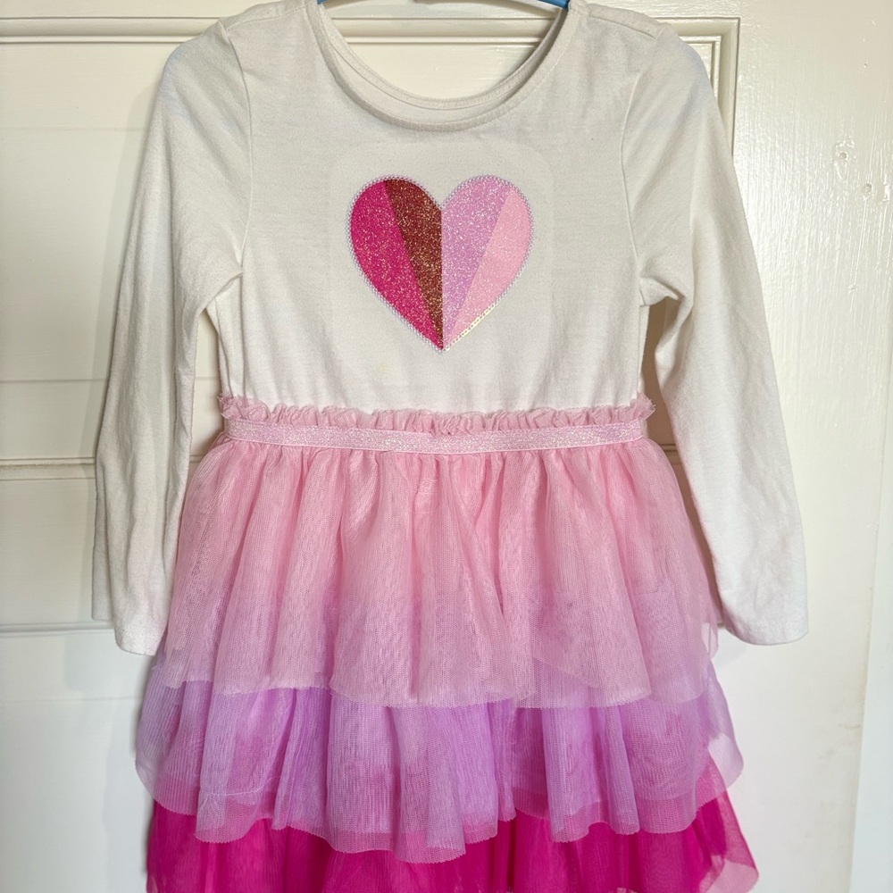 Pink and White Valentine’s Day Dress